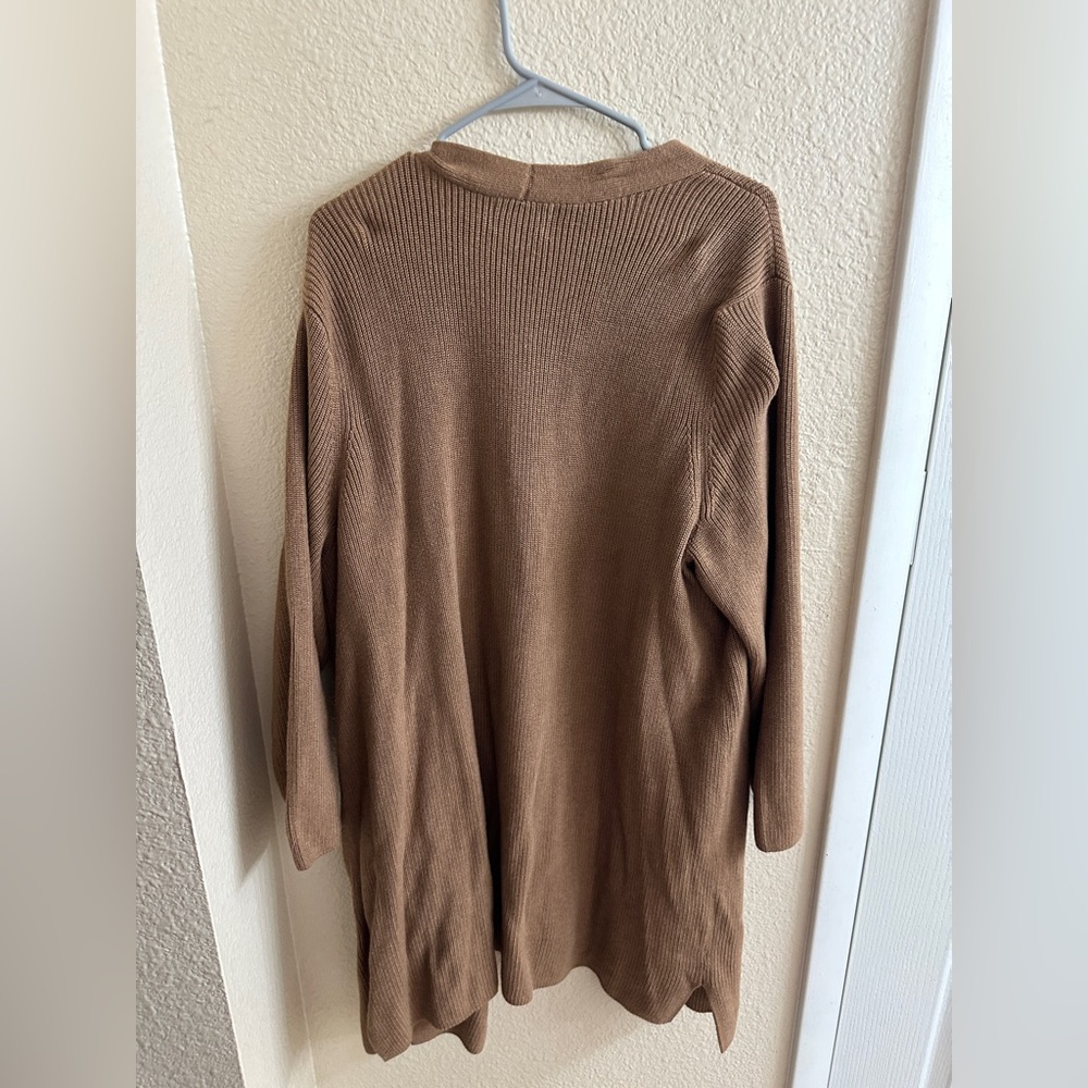 Old Navy Tan Open-Front Cardigan - Picture 2 of 4